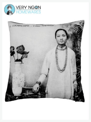 Cushion Cover - Large - Femme Saigonnaise