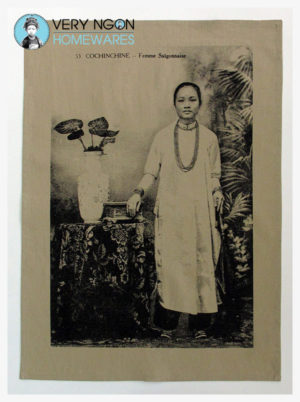 Tea towel beige Femme Saigonnaise