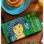 Phone pouch - Lotus woman framed