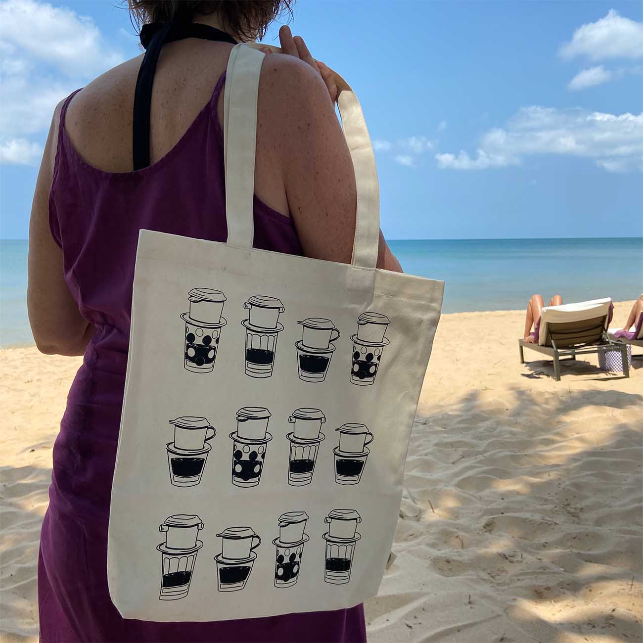 Very Vietnam Collection - Coffee o'clock tote bag