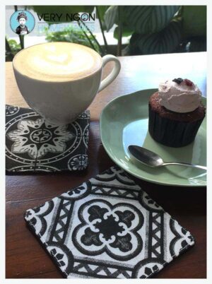 Coasters - Sol Anciennes with coffee & cupcake