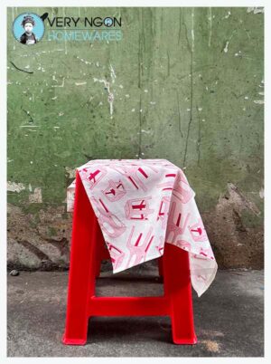 Tea towel - St Eat Seats red