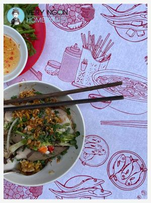Tea towel - Vietnam in a Bowl with soup