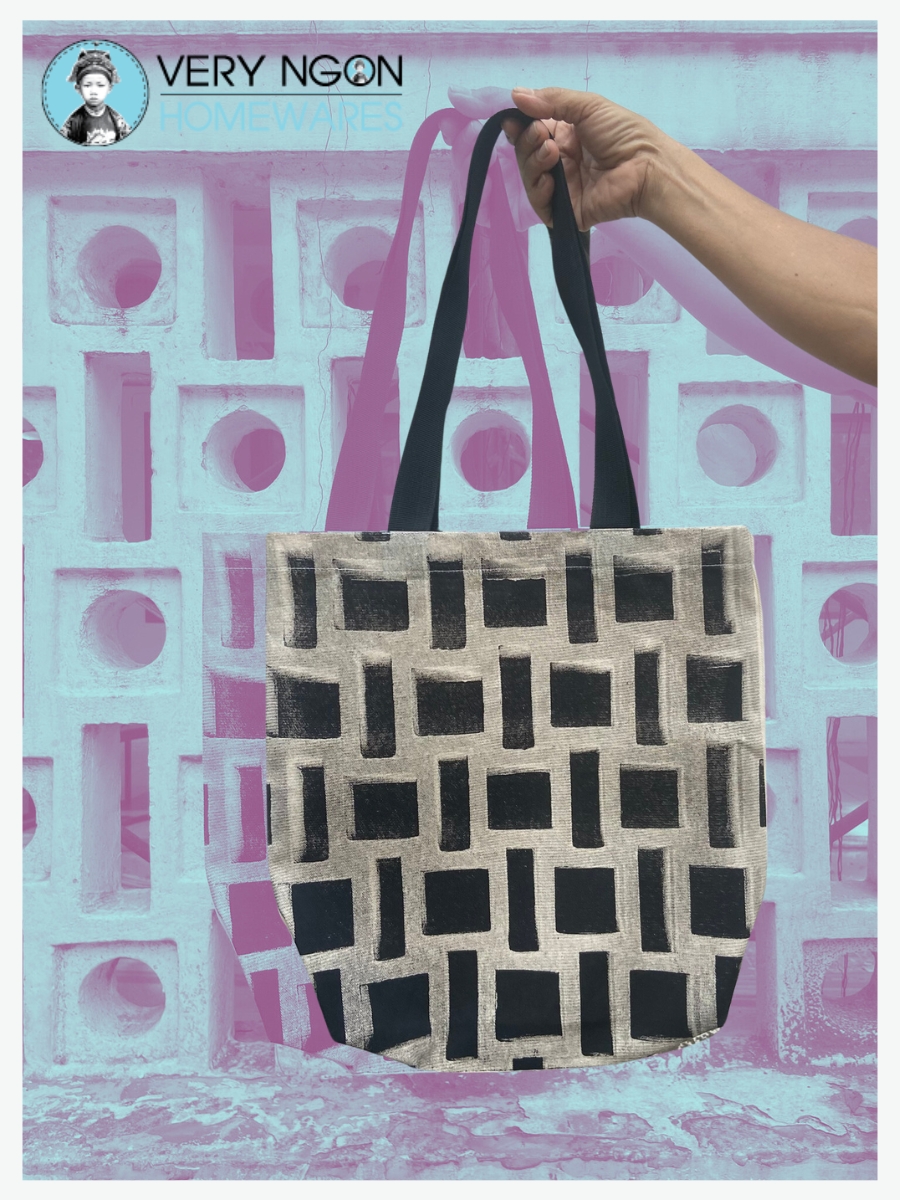 Tote bag - Brise soleil purples double